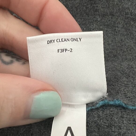 Eileen Fisher Women Merino Wool Blend Jacket Size Petite L PL Blue Gray Pockets - Picture 4 of 12